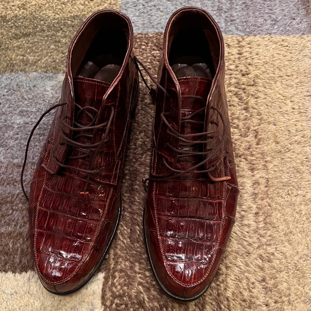 Mens Genuine Crocodile Boots